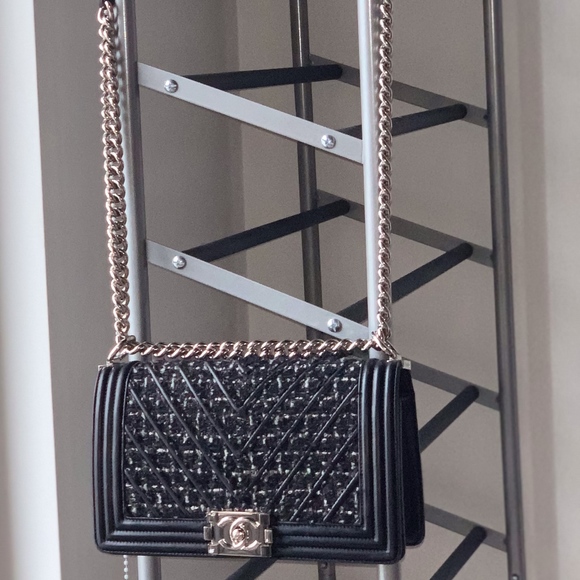 Black Medium Boy Bag - Picture 7 of 7